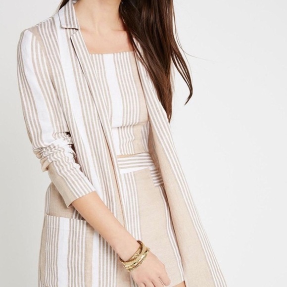 **BCNGeneration Linen Blended Blazer | Women's Fashion Jacket - Picture 2 of 6